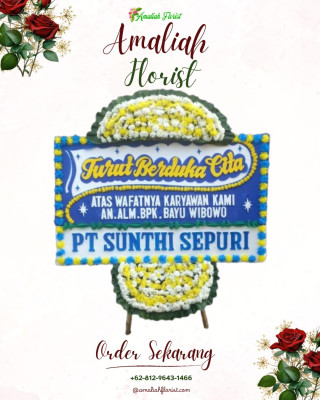 Papan Bunga Duka di Endomen
