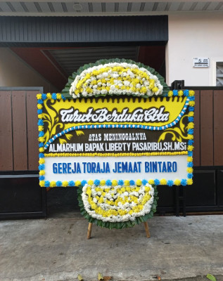 Papan Bunga Duka di Endomen